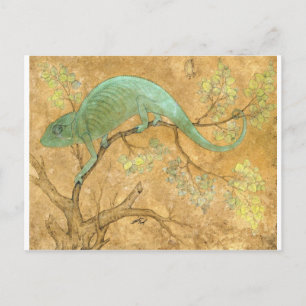 A Chameleon by Ustad Mansur Postcard