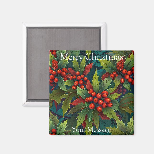 A charming Christmas themed Fridge Magnet (Front/Back)