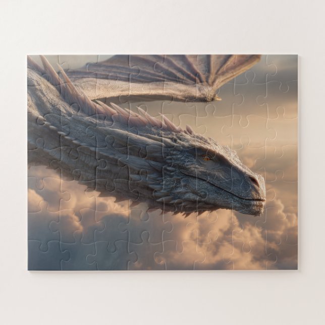 A charming fantasy dragon in a magical landscape jigsaw puzzle (Horizontal)