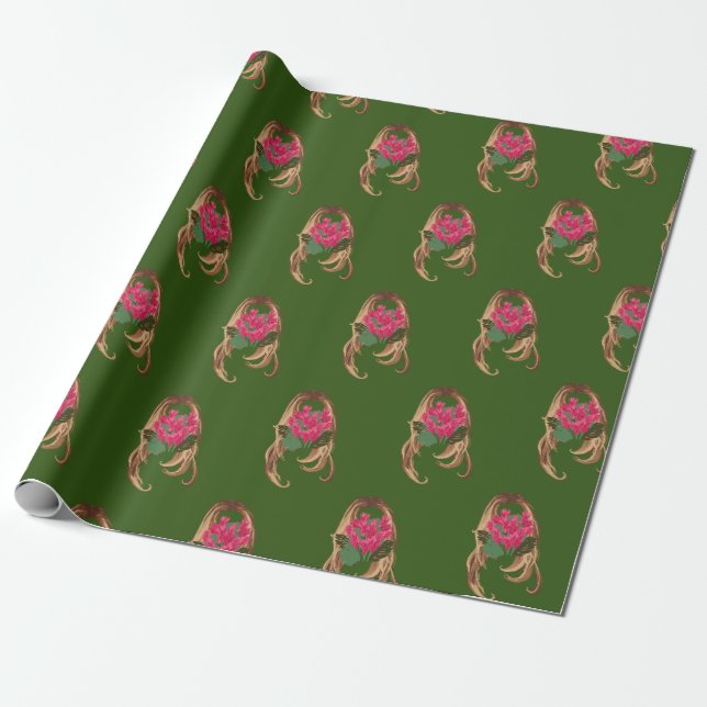 A Charming Mind Wrapping Paper (Unrolled)