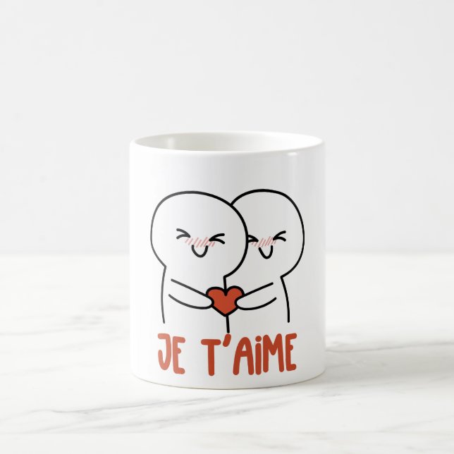 A charming series of romantic illustrations featur coffee mug (Center)