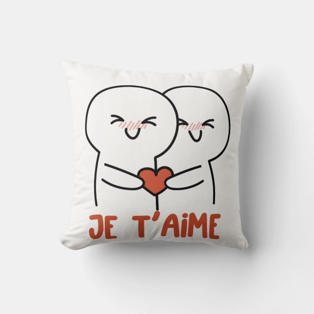 A charming series of romantic illustrations featur cushion (Front)