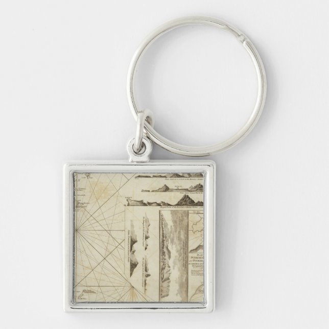A chart of the Maderas and Canary Islands Key Ring (Front)