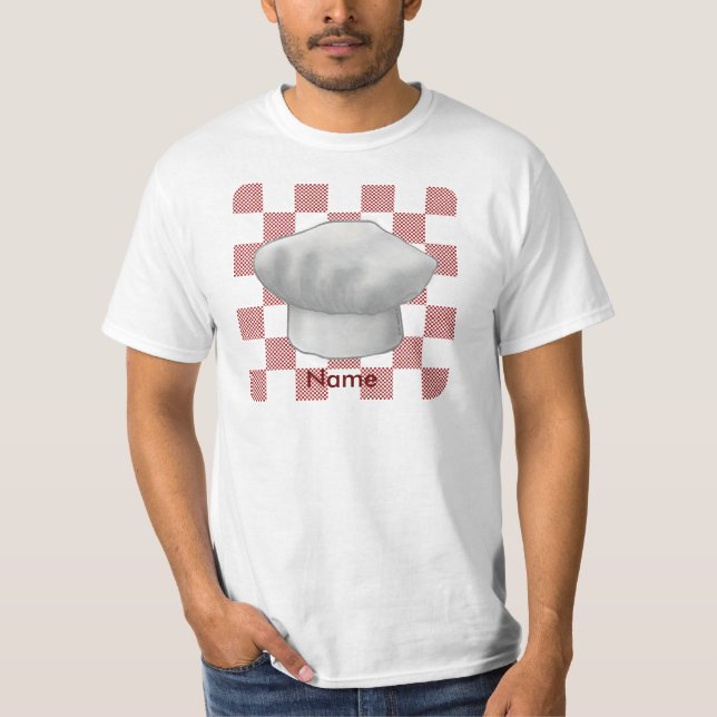 A Chequered Chef Hat t-shirt (Front)