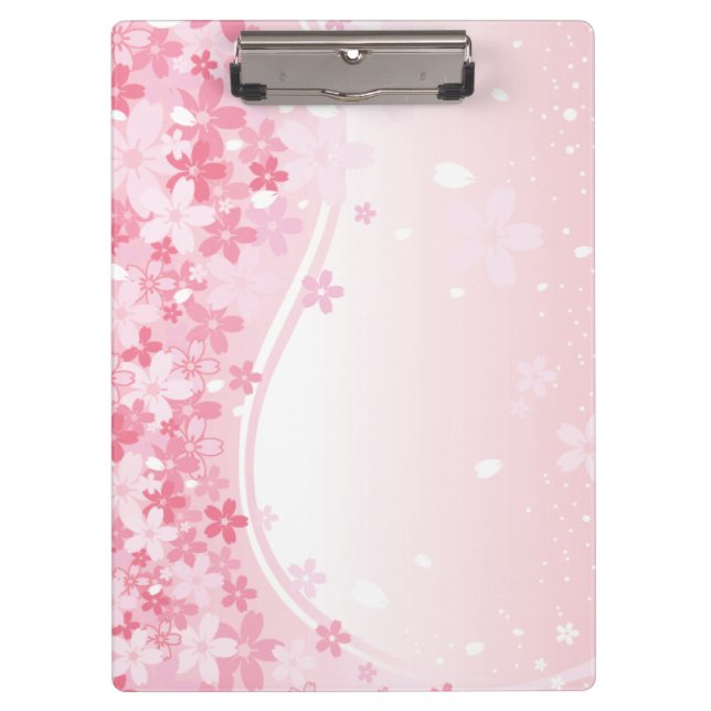 A Cherry Blossom Rain Clipboard (Front)