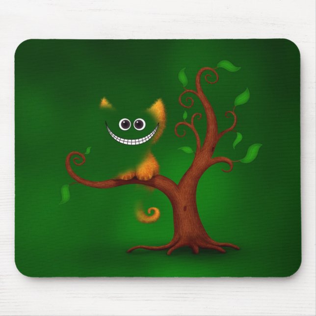 A Cheshire Kitten (Disappearing) Mouse Pad (Front)