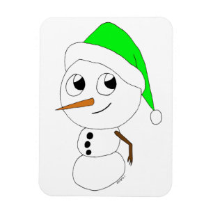 a chibi snowman    magnet