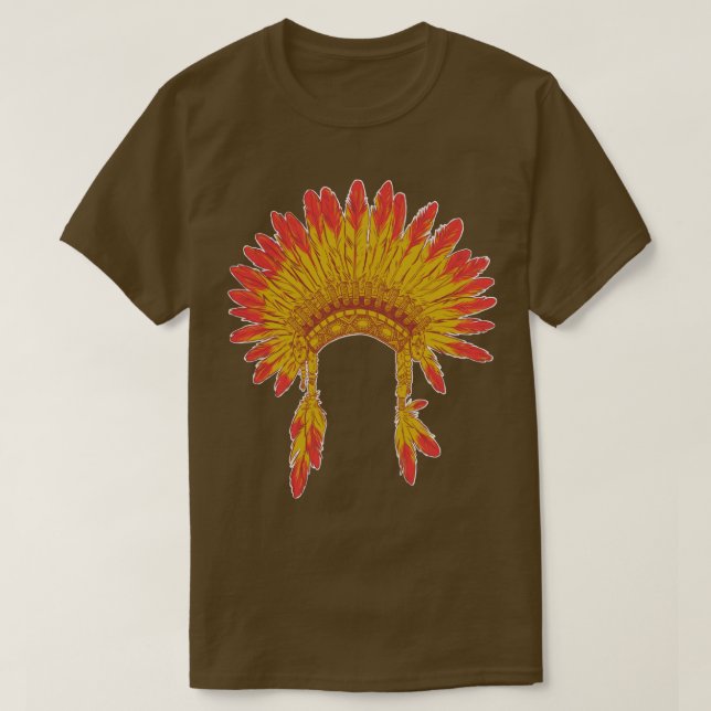 A Chiefs Feather Headdress T-Shirt (Design Front)