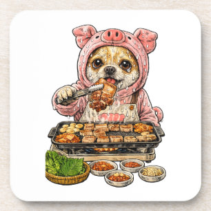 A Chihuahua who loves yakiniku (Japanese BBQ) Coaster