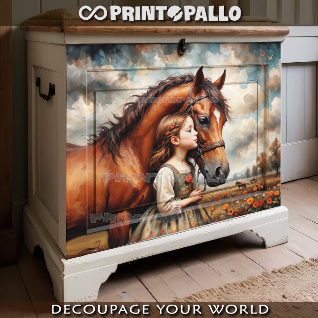 A child and her horse: a love story  tissue paper (Creator Uploaded)