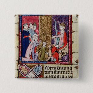 A Child and her Mother Appearing 15 Cm Square Badge