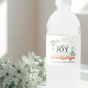 A Child Of God Baby Shower  Water Bottle Label