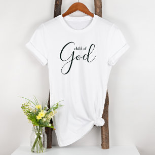 A Child Of God Inspirational Black White Women's T-Shirt