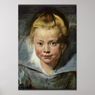 A Child'S Head (Portrait Of Clara Serena Rubens Poster