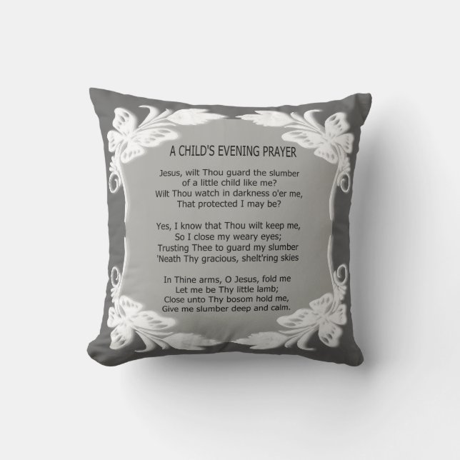 A CHILD'S PRAYER* CUSHION (Front)