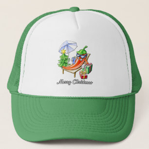 A Chilli Merry Christmas under Sunshade and Tree Trucker Hat
