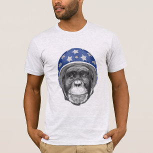 A Chimpanzee Motorcycle Rider T-Shirt