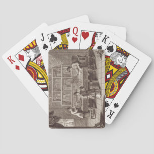 A Chinese Calligraphy Shop, from an account of the Playing Cards
