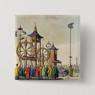 A Chinese circus, illustration from 'Le Costume An 15 Cm Square Badge