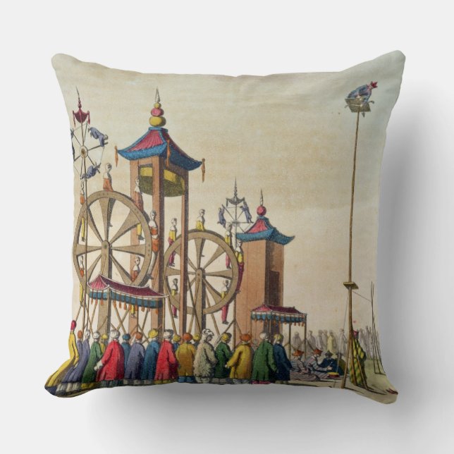 A Chinese circus, illustration from 'Le Costume An Cushion (Front)