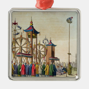 A Chinese circus, illustration from 'Le Costume An Metal Tree Decoration