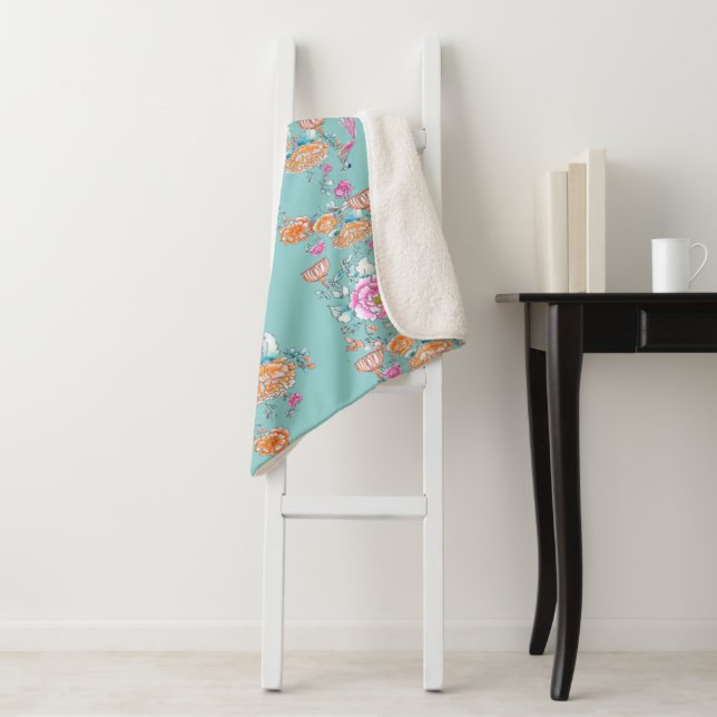 A Chinese tale wrapping paper  Sherpa Blanket (In Situ)
