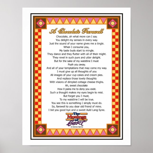 A Chocolate Farewell Poster (Front)