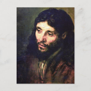 A Christ after life by Rembrandt Postcard
