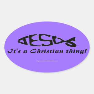 A Christian Thing Oval Sticker