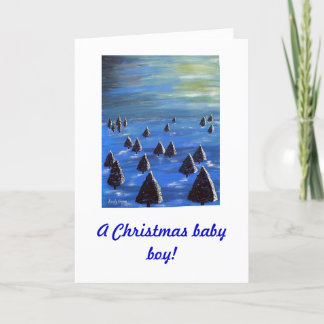A Christmas baby boy! Holiday Card