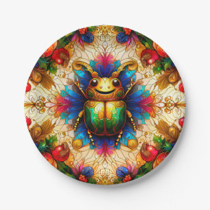 A CHRISTMAS BEETLE'S CHRISTMAS ~ Cute ~ Paper Plate