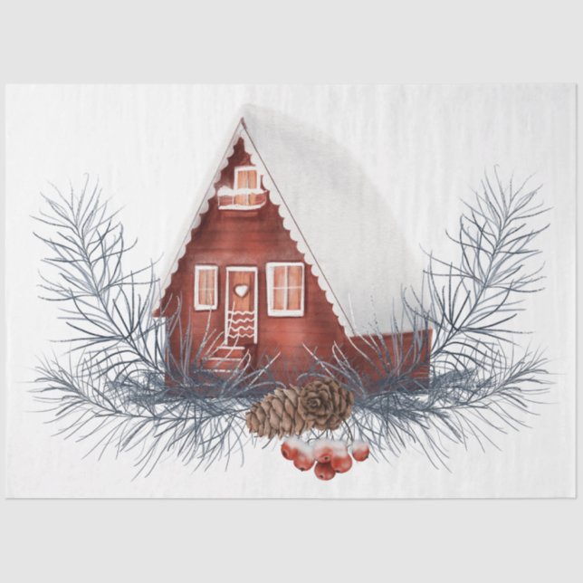 A Christmas Bird Series Design 8 Tissue Paper (Front)