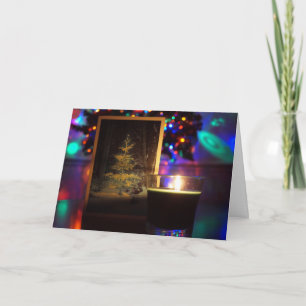 A Christmas Candle Setting. Christmas Card