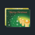 a Christmas card that depicts snow in a pattern of<br><div class="desc">The snow that falls on Christmas was likened to the traditional Japanese pattern "Asa no Ha." As each of the snowflakes is different,  there are several kinds of hexagonal hemp leaves scattered.</div>