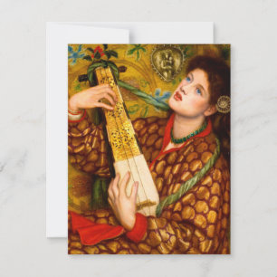A Christmas Carol by Dante Gabriel Rossetti Holiday Card