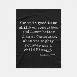A Christmas Carol Charles Ens Book Reader Quote Gi Fleece Blanket