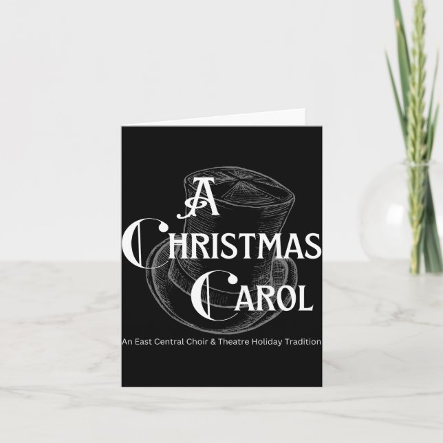 A Christmas Carol Choir And Theatre  Card (Front)