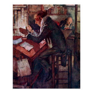 A Christmas Carol: Cratchit and Scrooge Poster