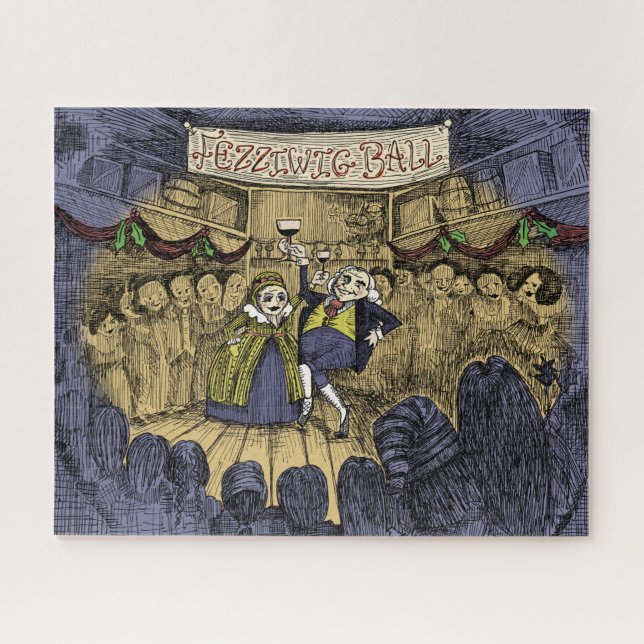 A Christmas Carol: Fezziwig Ball Jigsaw Puzzle (Horizontal)