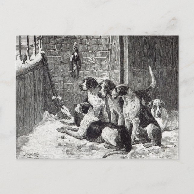 A Christmas Carol, from 'Leisure Hour', 1888 Holiday Postcard (Front)