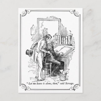 A Christmas Carol: Leave It Alone Holiday Postcard