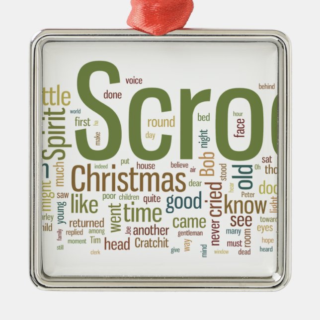 A Christmas Carol Metal Tree Decoration (Front)