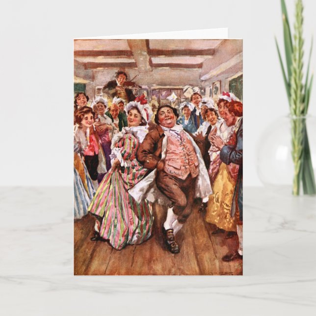 A Christmas Carol: Mr. & Mrs. Fizziwig Thank You Card (Front)