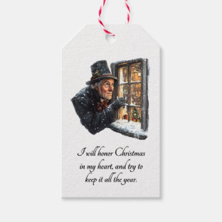 A Christmas Carol Scrooge Christmas Gift Tags