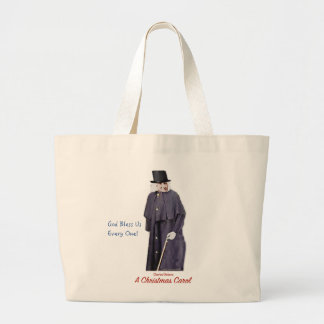 A Christmas Carol Scrooge Large Tote Bag