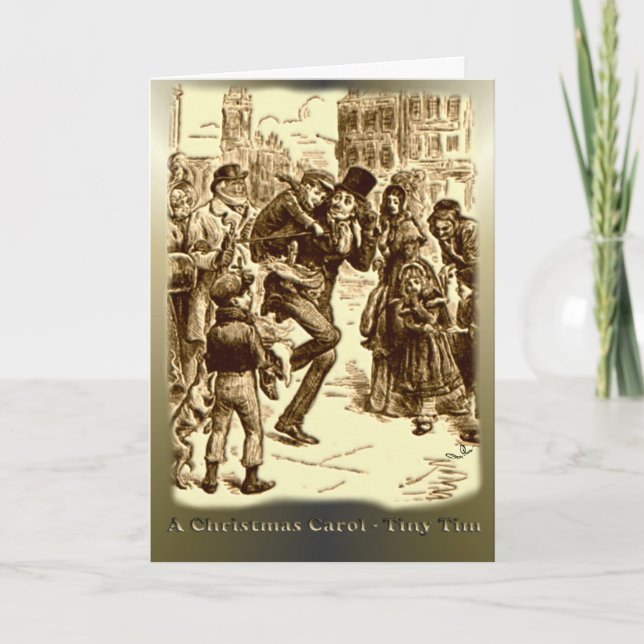A Christmas Carol - Tiny Tim Holiday Card (Front)