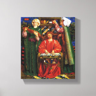 A Christmas Carol (Xmas) (Dante Gabriel Rossetti) Canvas Print