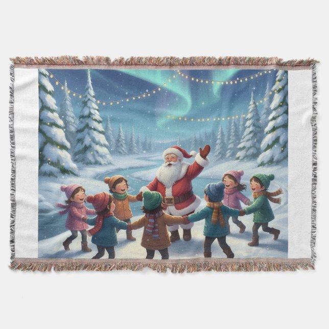 A Christmas Eve  Throw Blanket (Front)