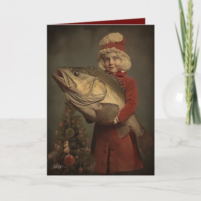 A Christmas Fish Replacement Holiday Card (Front)
