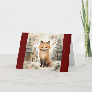 A CHRISTMAS FOX CARD FOR ANYONE